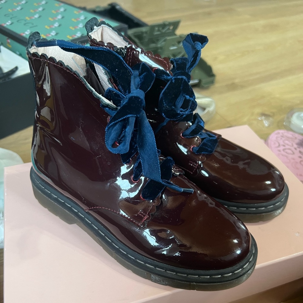 Jacadi girls combat boots size 34